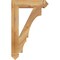 Ekena Millwork Balboa Arts & Crafts Rough Sawn Bracket, Western Red Cedar, 4"W x 20"D x 32"H BKT04X20X32BOA03RWR - alternate 4